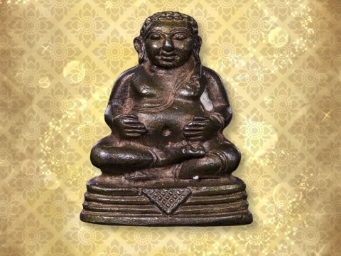 พระสังกัจจายน์เนื้อนวะโลหะ สามโค๊ต